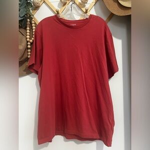 J. Crew Men's Vibrant Red Short Sleeve Tee